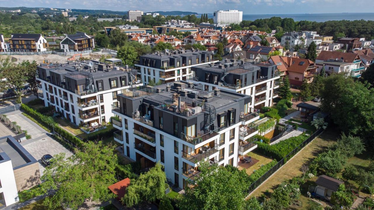 Ferienwohnung Royal Baltic - Bursztynowa Premium Danzig Exterior foto